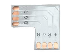 Złączka led 10mm kątowa RGB op/10szt