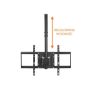 Uchwyt LCD TV 35"-65" 60kg czarny sufitowy - 5