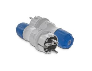Wtyczka prosta 230V 16A EXTREM IP54 szaro-niebiesk