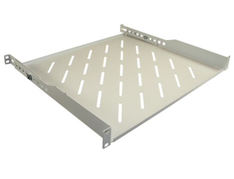 Półka regulowana 19" 1U głębokość 400mm V RAL7035