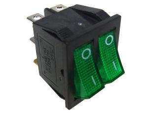 Przełącznik IXL2101 1C 230V/15A zielony --