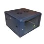 Szafa 19' wisząca ZETA  6U  600x600 RAL9004 szkłod - 2