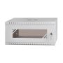Szafa rack 19"  4U wisząca 450mm RAL7035 drzwi szk - 2