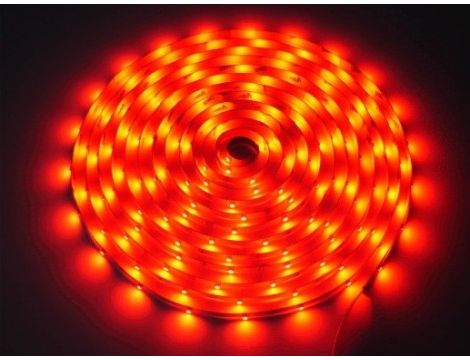 Taśma LED 3528 czerwona 5m/600diod IP65 L