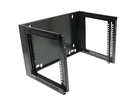 Szafa rack 19"  6U wisząca 600x450 RAL9004 drzwi s - 2