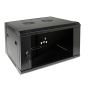Szafa rack 19"  6U wisząca 600x450 RAL9004 drzwi s - 2