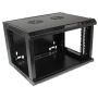 Szafa rack 19"  6U wisząca 600x450 RAL9004 drzwi s - 4