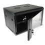Szafa rack 19"  6U wisząca 600x450 RAL9004 drzwi s - 5