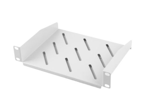 Półka stała 10" 1U głębokość 180mm szara V RAL7035