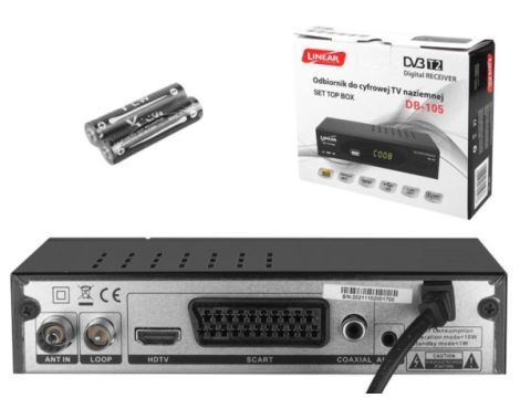 Tuner DVB-T2 Full HD DB-105 H.265/HEVC SET TOP BOX - 2