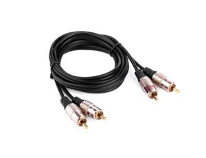 Kabel 2*RCA Metal 1,5m --