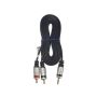 Kabel Jack3,5st-2RCA Digital  2,5m złote Blister - 3