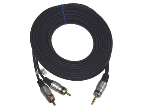 Kabel Jack3,5st-2RCA Digital  5,0m złote -- - 2